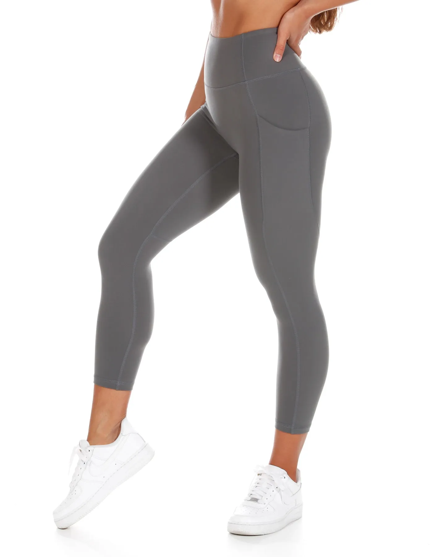 7/8 Aura Ascend Leggings - Cloud Grey