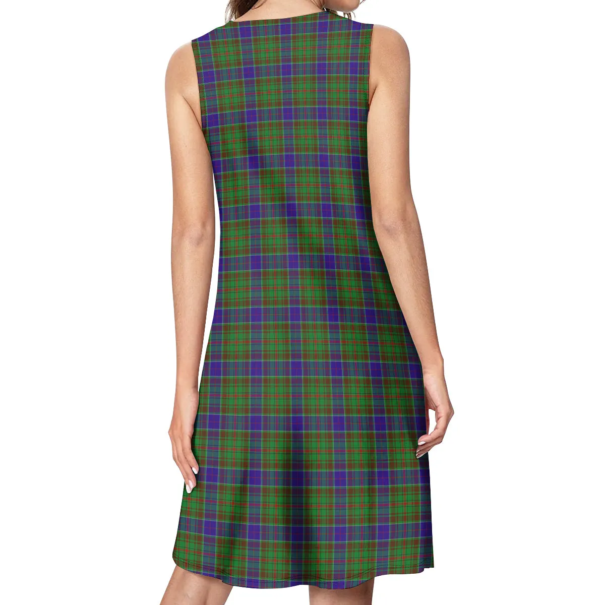 Adam Tartan Womens Casual Dresses