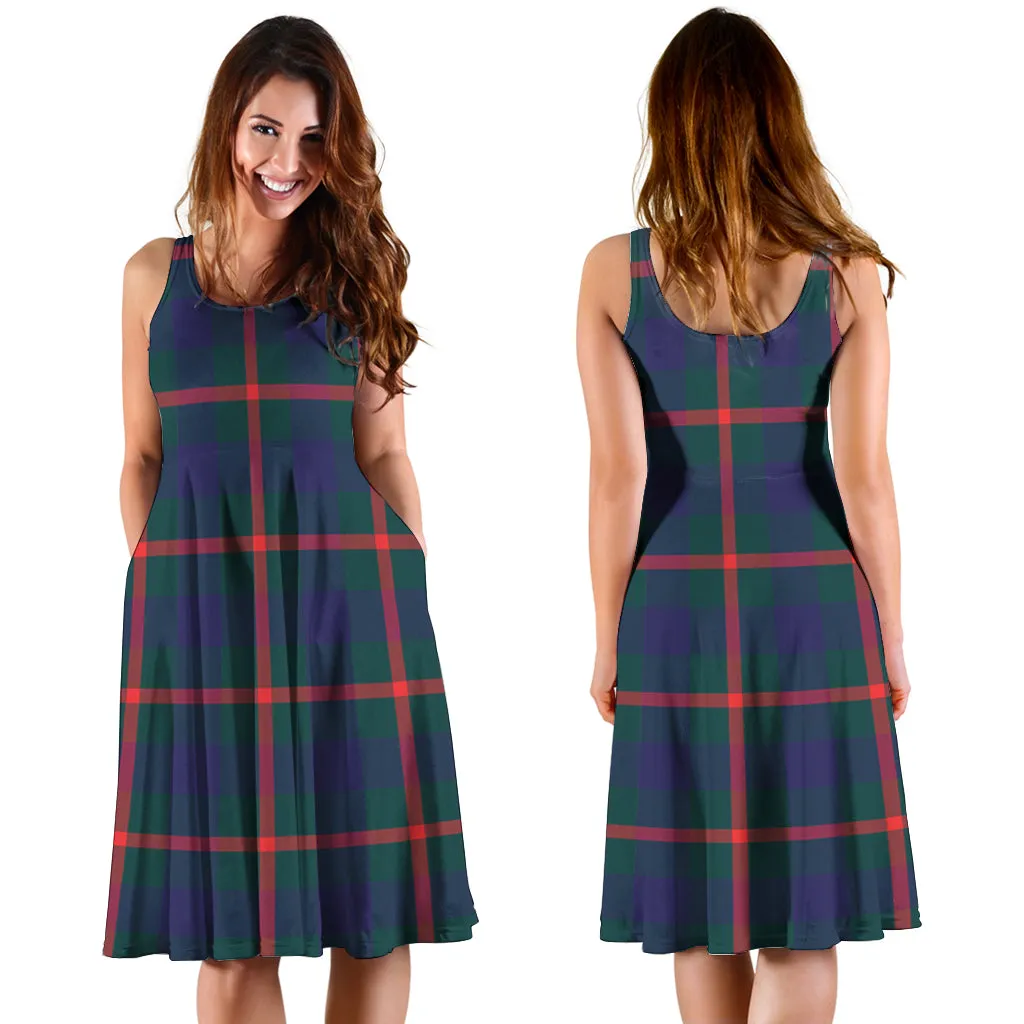 Agnew Tartan Sleeveless Midi Womens Dress