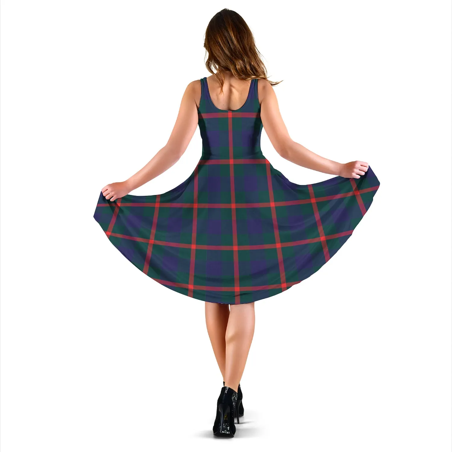 Agnew Tartan Sleeveless Midi Womens Dress