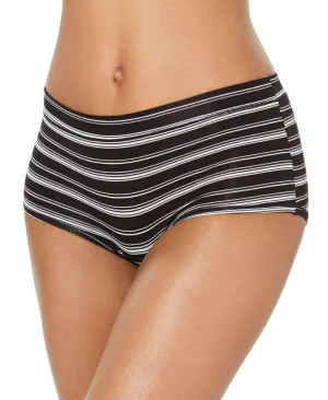 Alfani Women's Ultra Soft  Boy-short Underwear, CLassic Stripe, XL