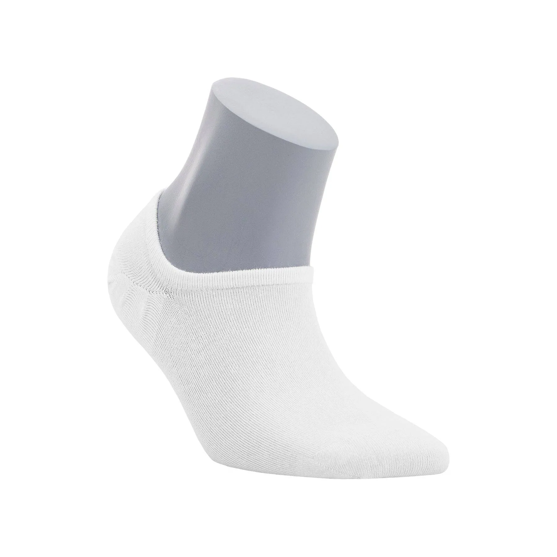 Bambooven Women's Premium Ultra Soft Bamboo No Show Casual White Socks, 6pk. -611