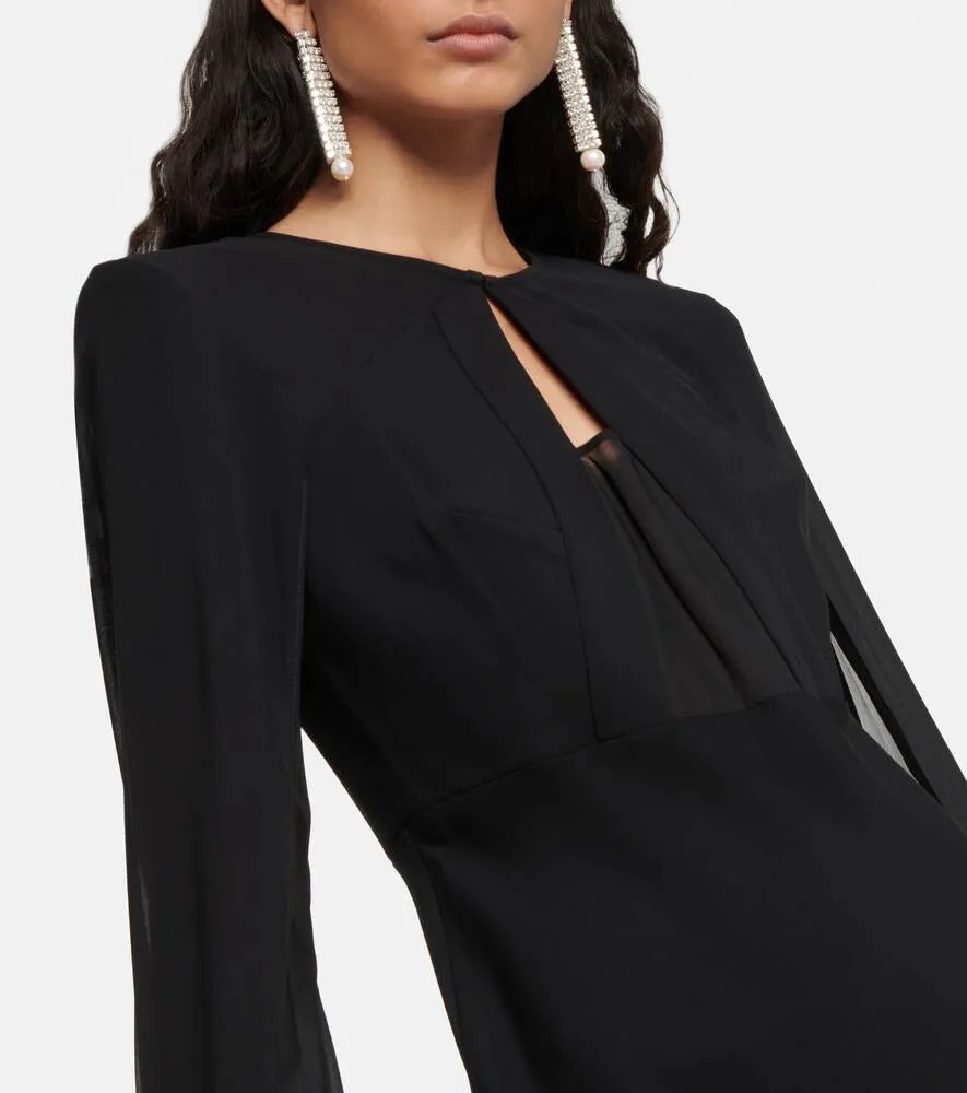 Chiffon dress ROLAND MOURET, black