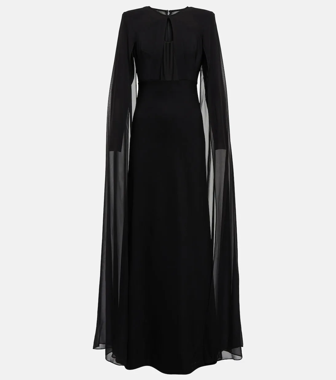 Chiffon dress ROLAND MOURET, black