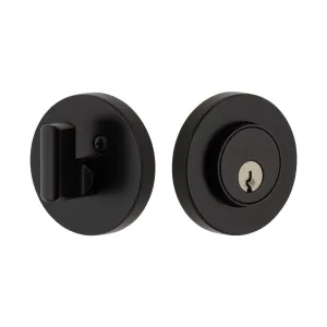 Circolo Single Cylinder Deadbolt in Satin Black