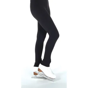 Competition Figure Skating Black Fleece Leggings