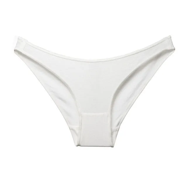 Cotton Mix Soft Low-waist Seamless Lingerie High Elasticity Underwear Breathable G String Briefs