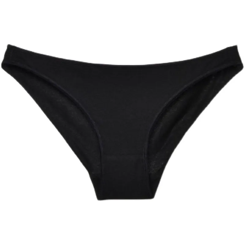 Cotton Mix Soft Low-waist Seamless Lingerie High Elasticity Underwear Breathable G String Briefs