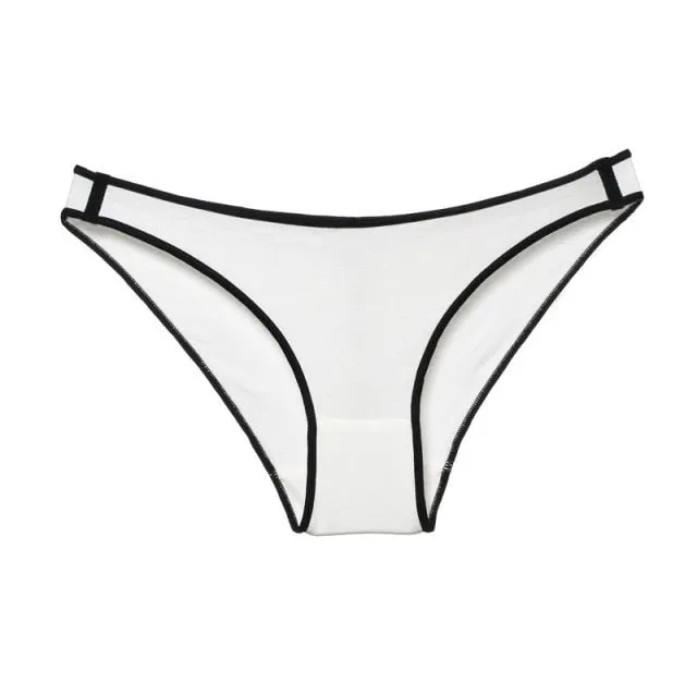 Cotton Mix Soft Low-waist Seamless Lingerie High Elasticity Underwear Breathable G String Briefs