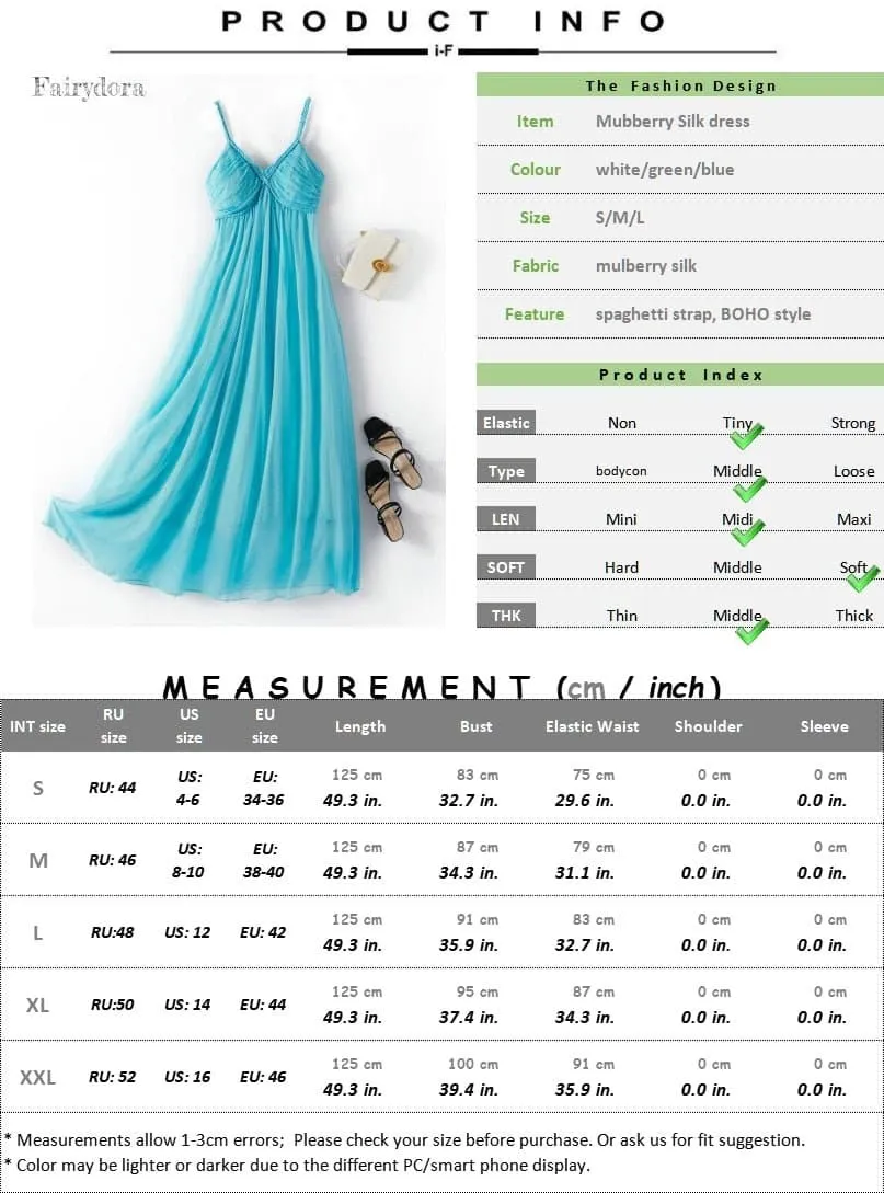 Elegant Pure Silk Backless Party Dress