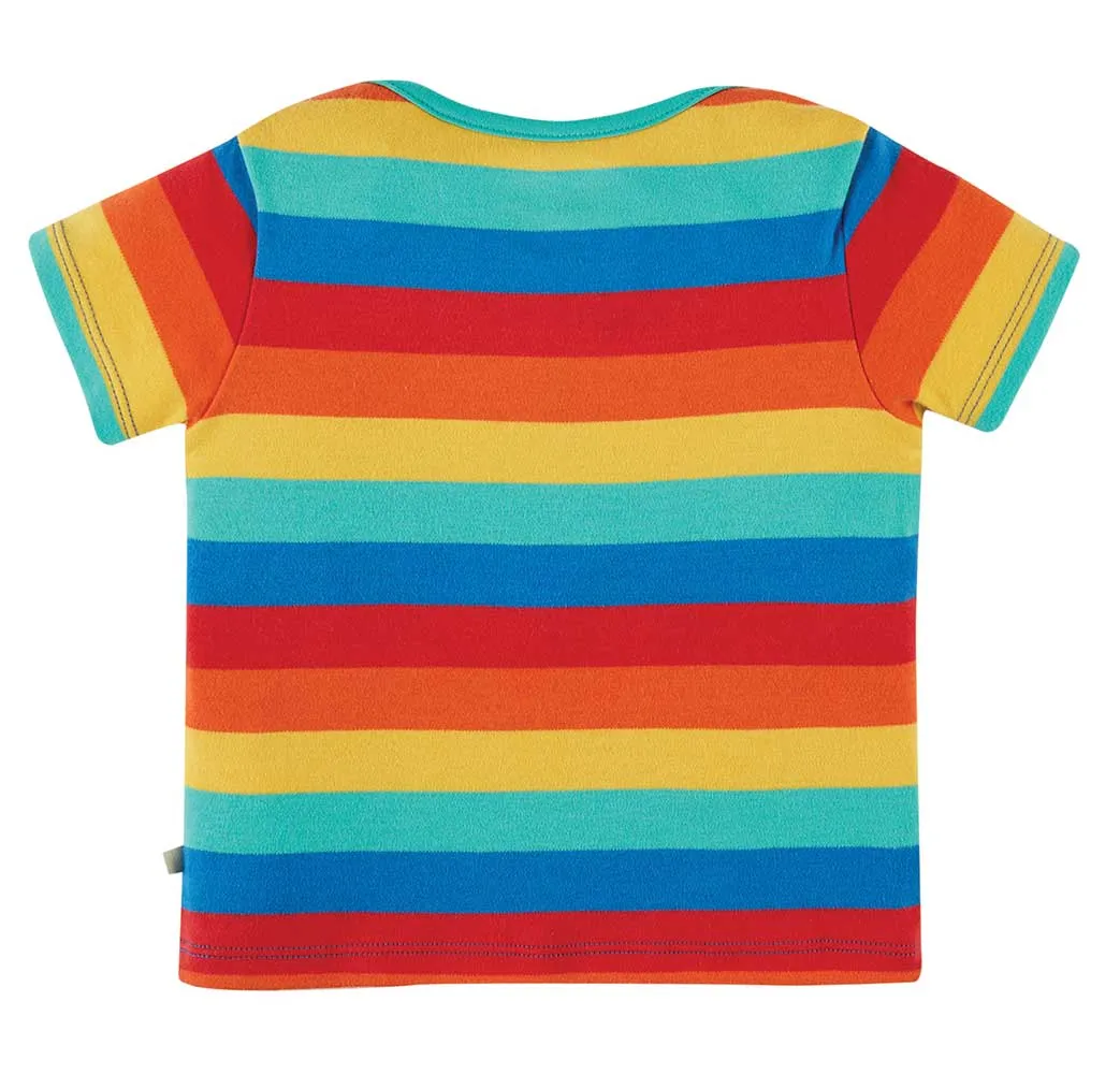 Frugi Bobster Applique Rainbow T-shirt