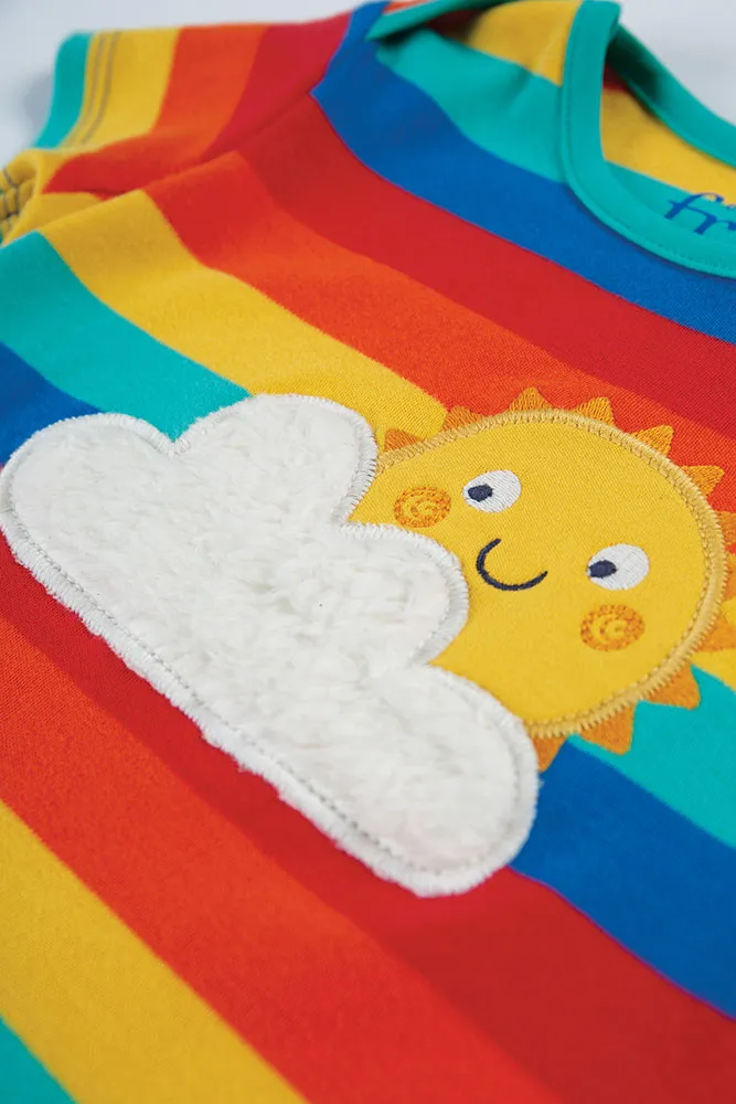 Frugi Bobster Applique Rainbow T-shirt