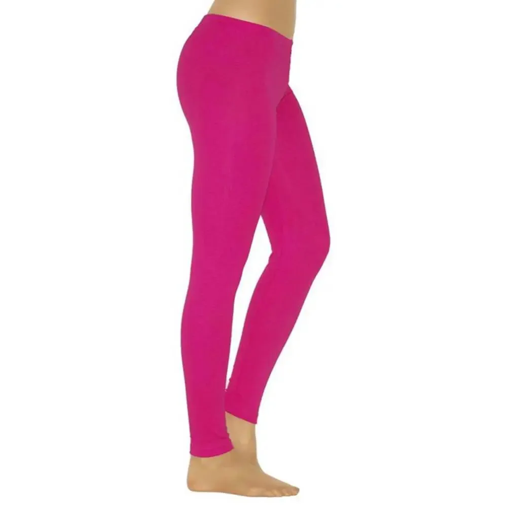 HOTLadies Solid Elastic High Waist Leggings Yoga