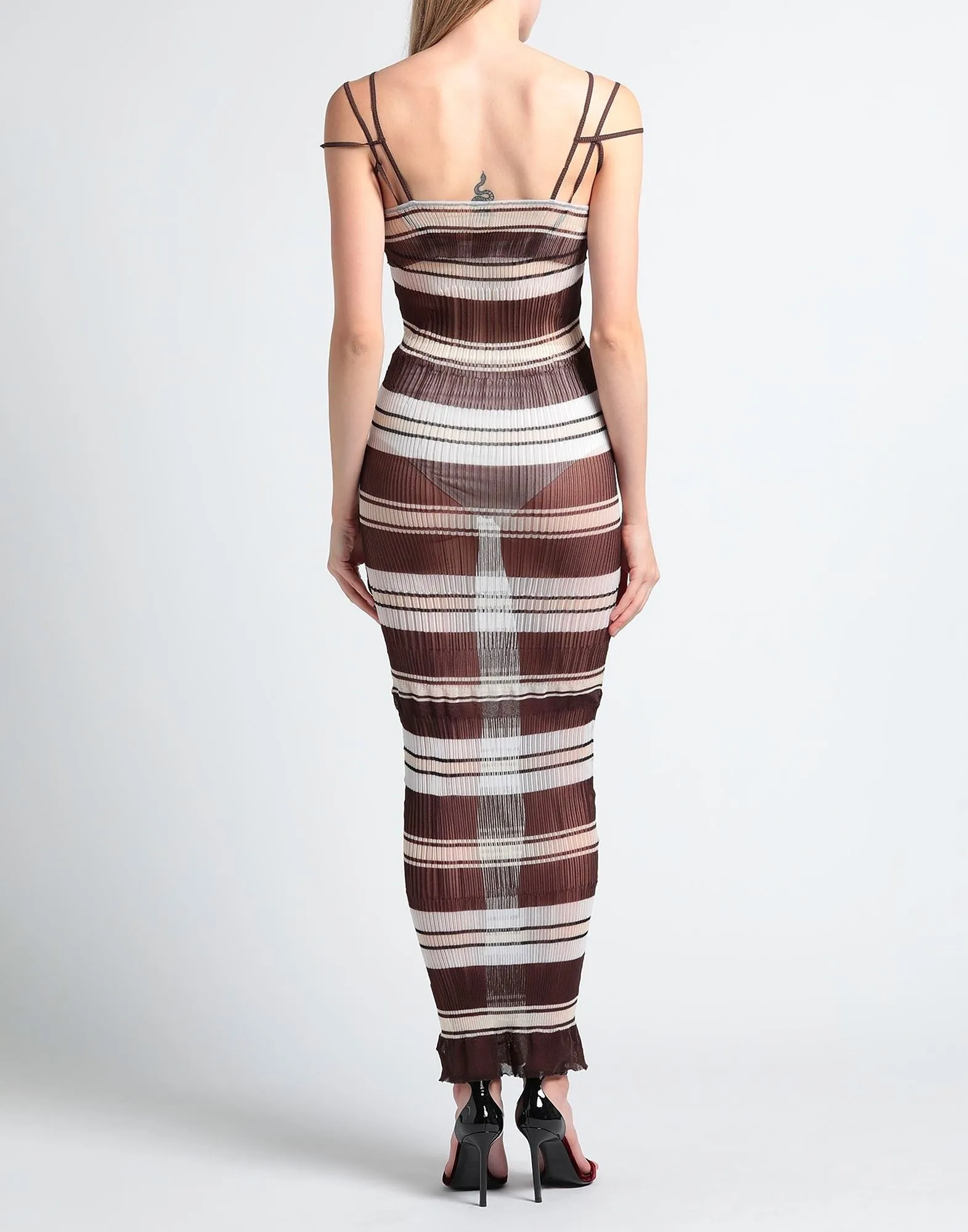 Jacquemus Long dress, brown/multicolor