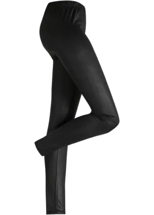 Leggings with Bodyflirt coating, black