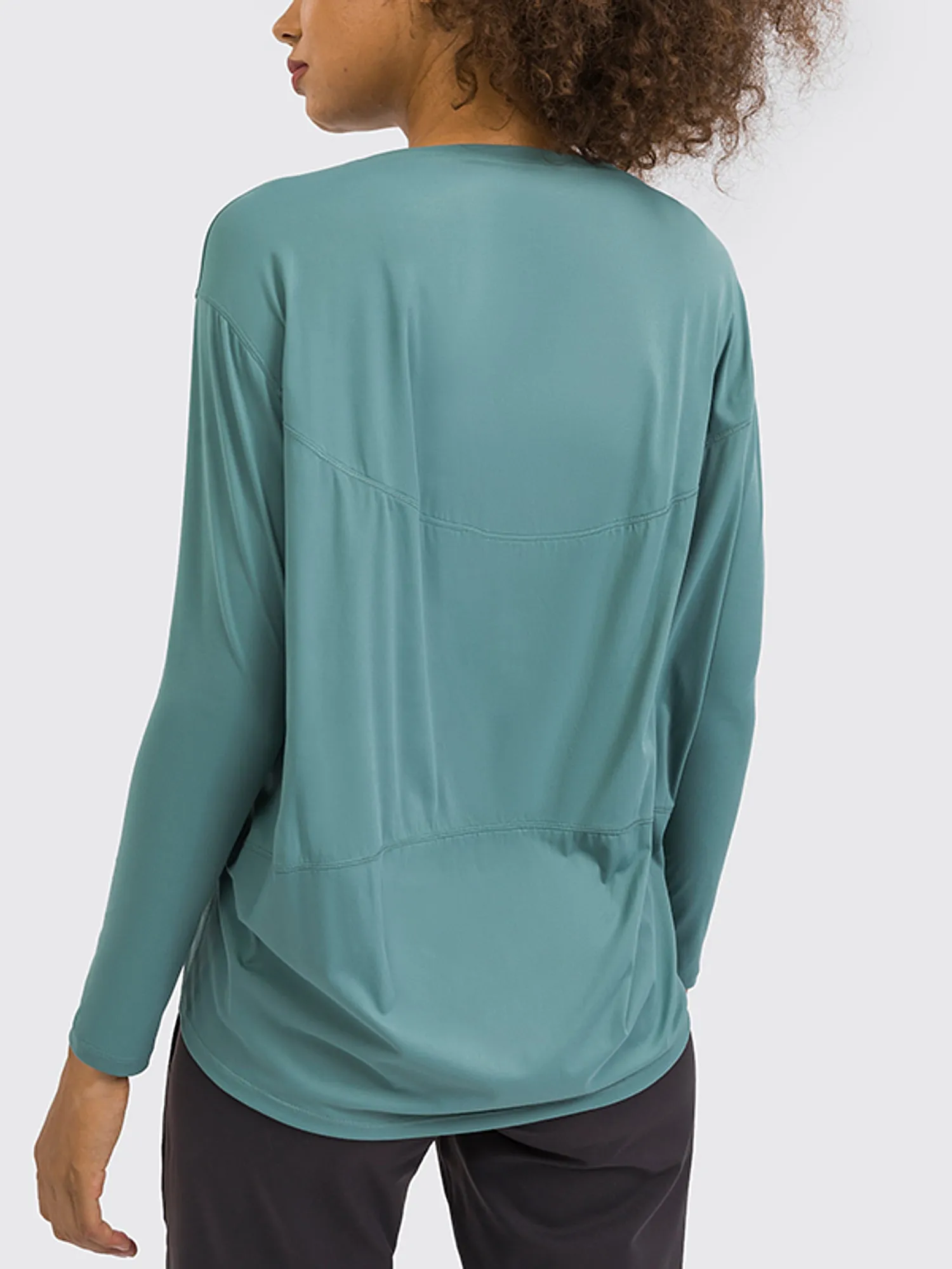 Loose Skin-Friendly Long Sleeve Yoga Blouse