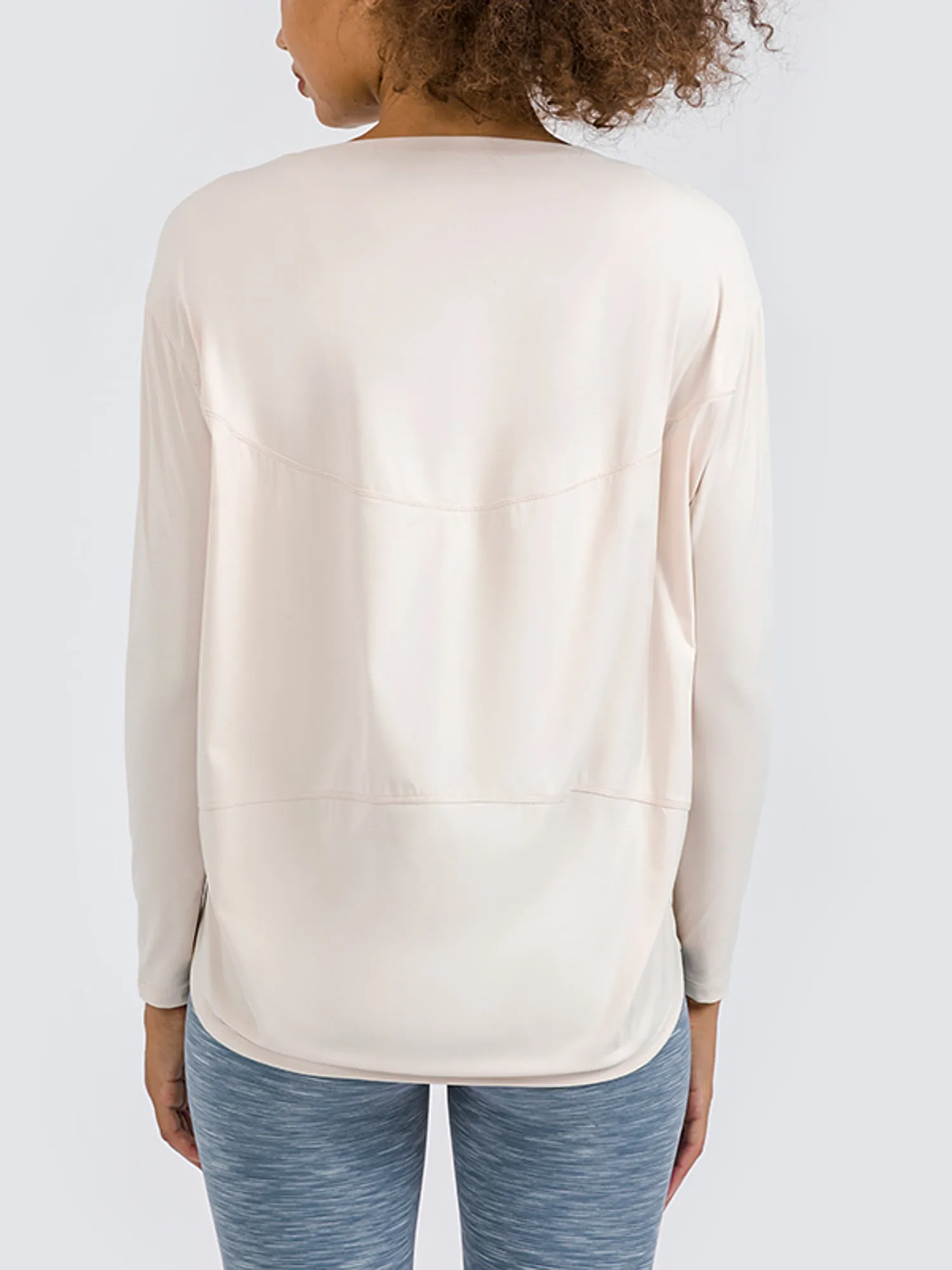 Loose Skin-Friendly Long Sleeve Yoga Blouse