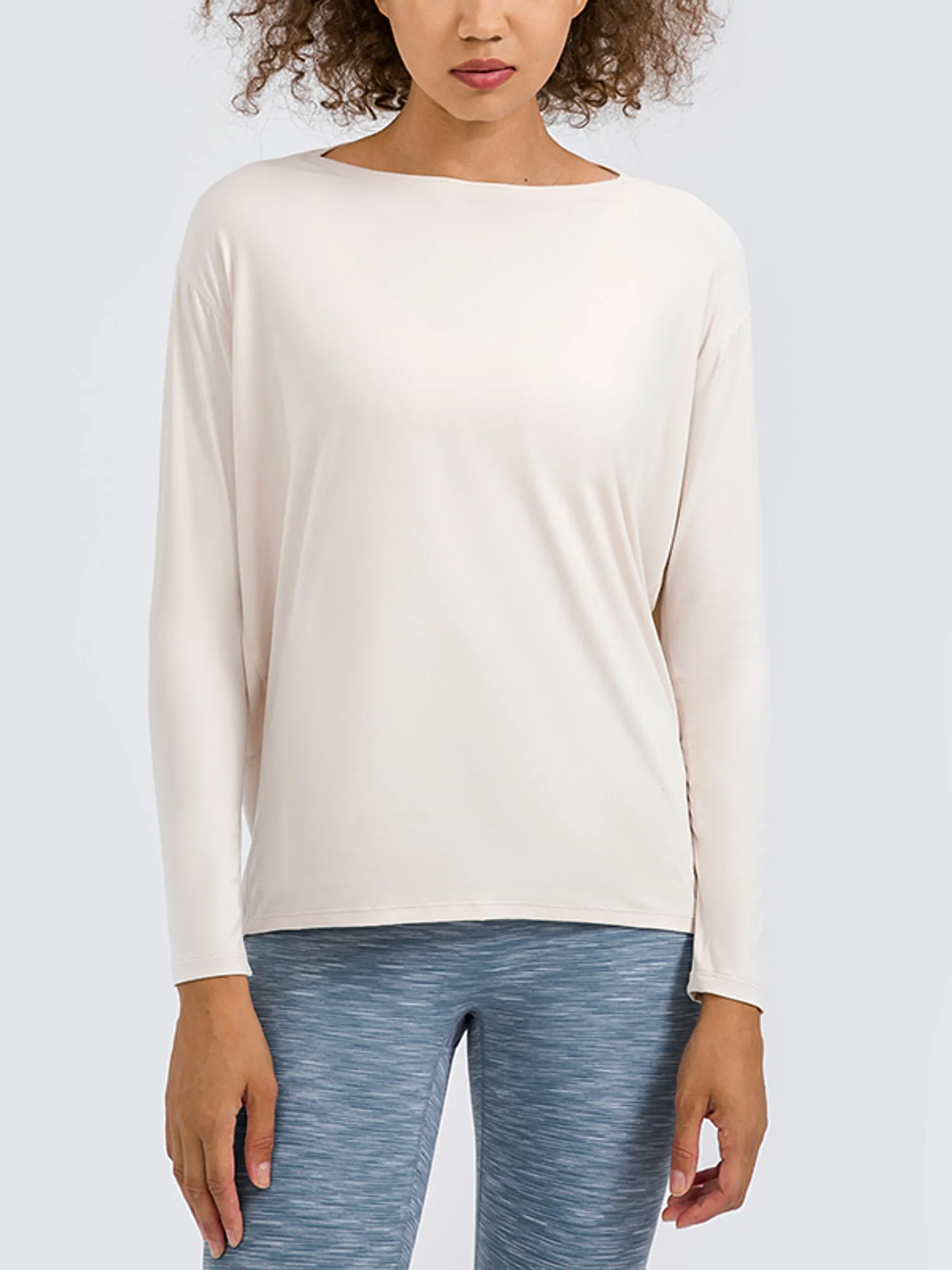 Loose Skin-Friendly Long Sleeve Yoga Blouse