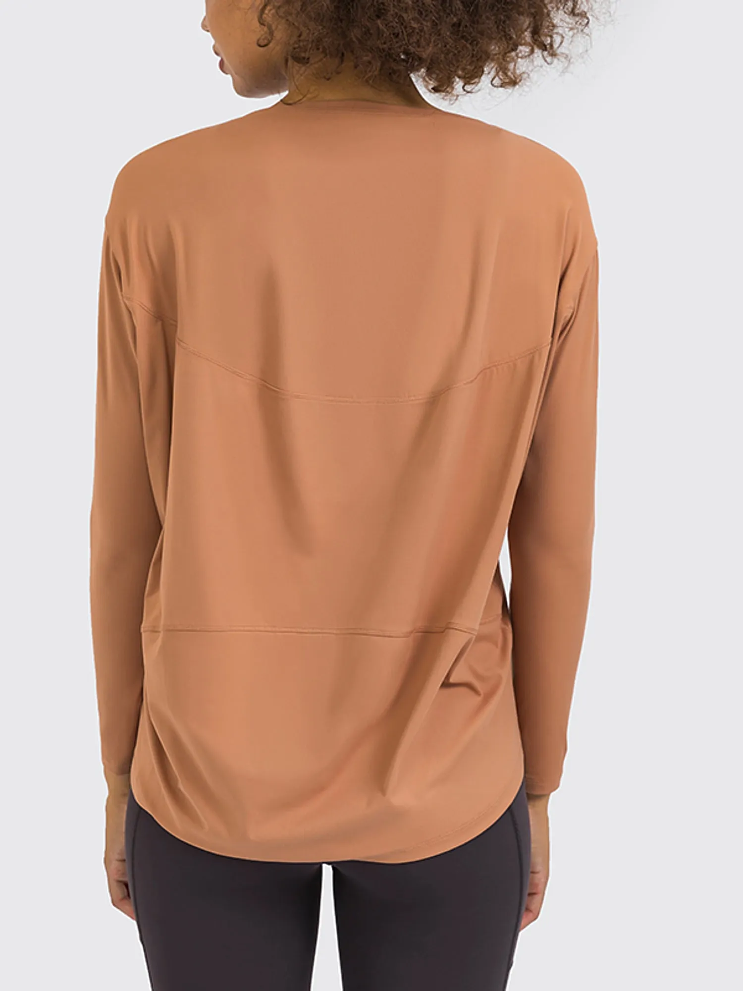 Loose Skin-Friendly Long Sleeve Yoga Blouse