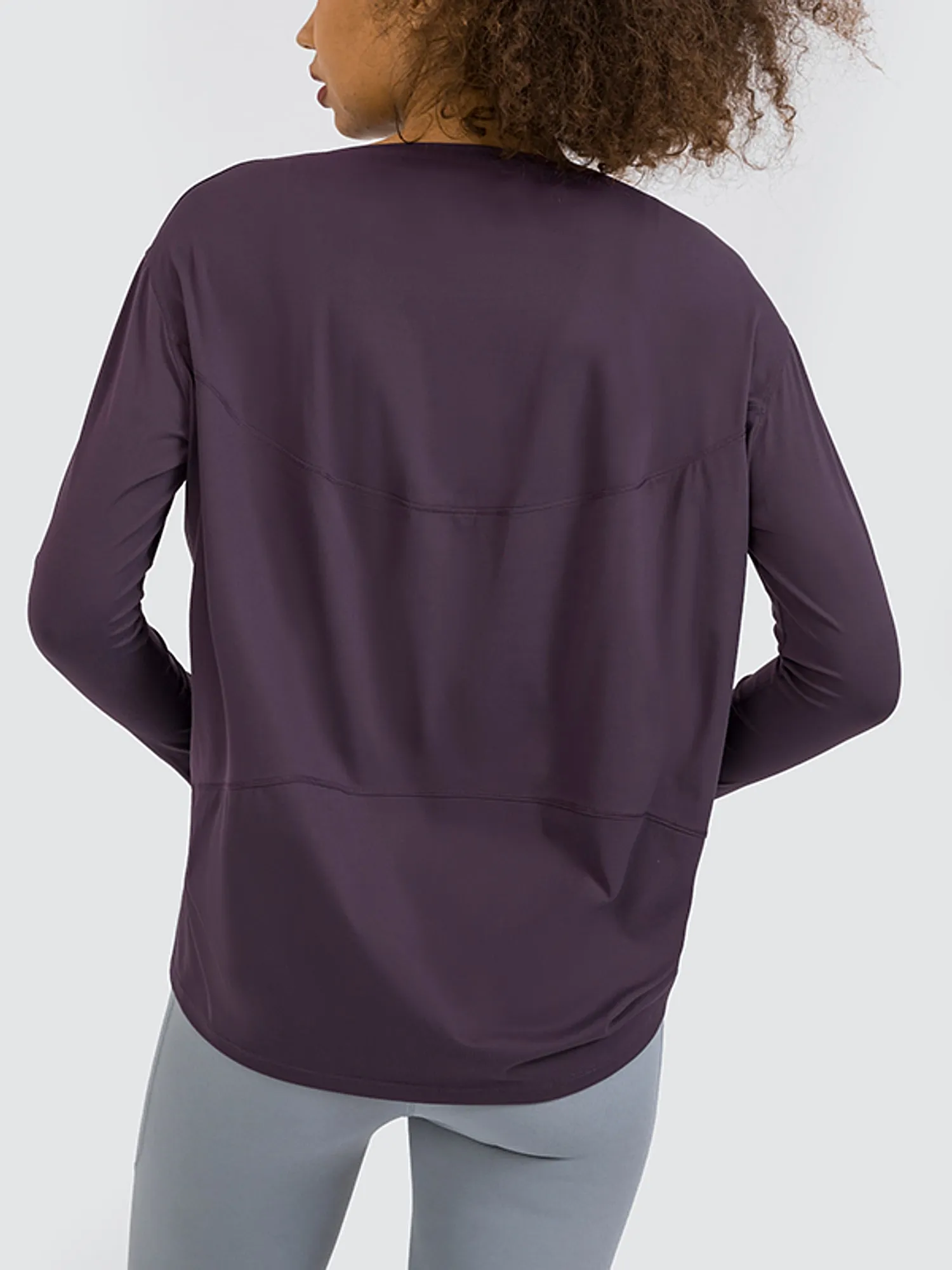 Loose Skin-Friendly Long Sleeve Yoga Blouse