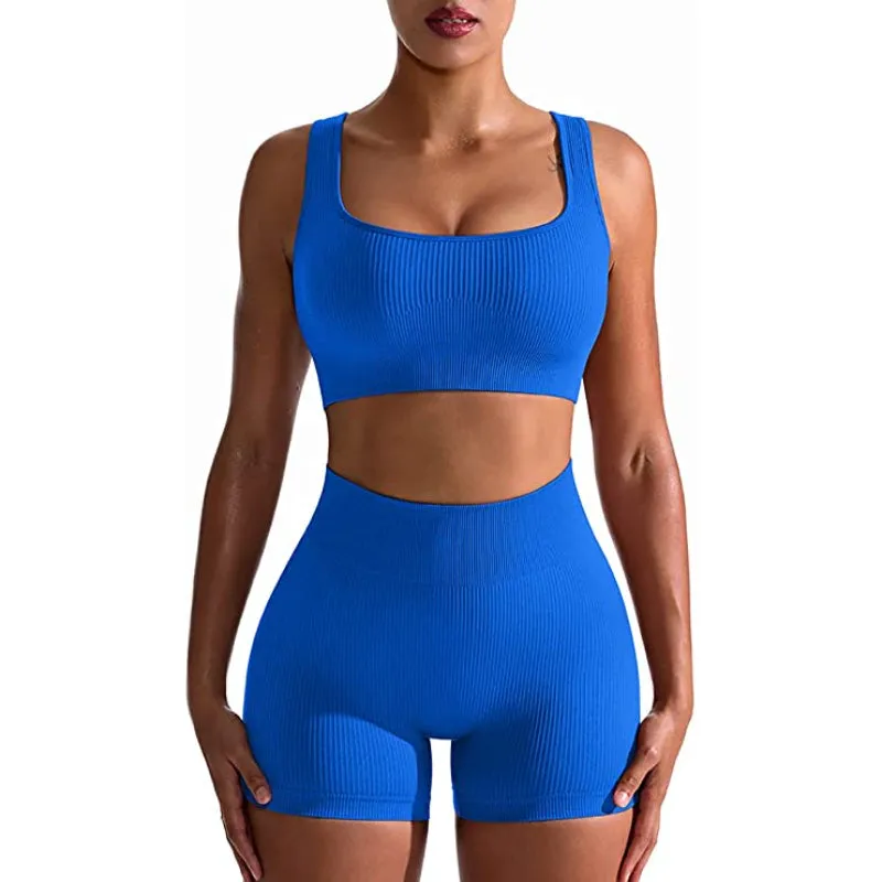 Mallory Ribbed Seamless Workout Set