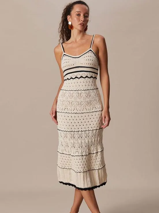 Miah Crochet Maxi Dress