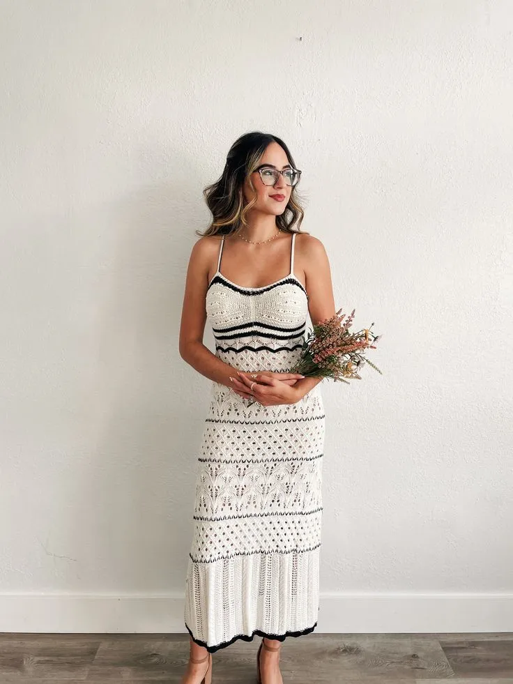 Miah Crochet Maxi Dress