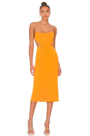 Midi dress NBD Leighton, orange