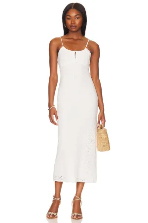 Midi dress SNDYS Raya, white