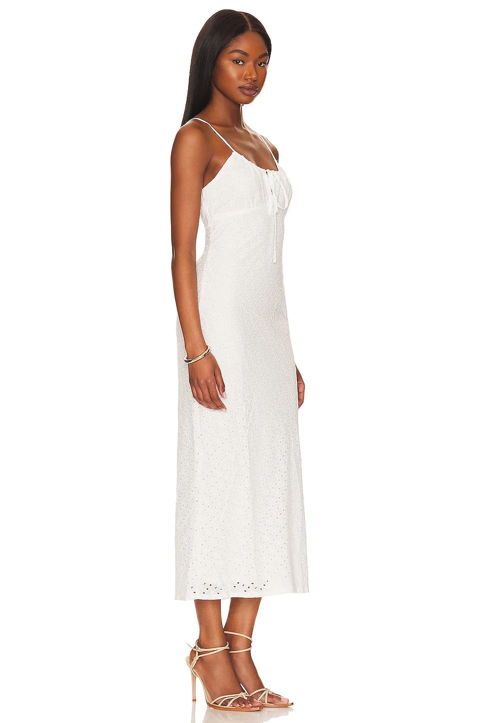 Midi dress SNDYS Raya, white