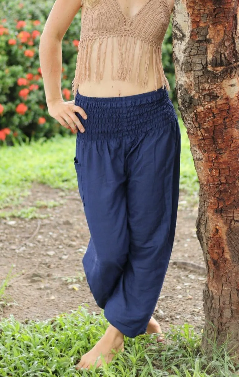 Navy Harem Pants