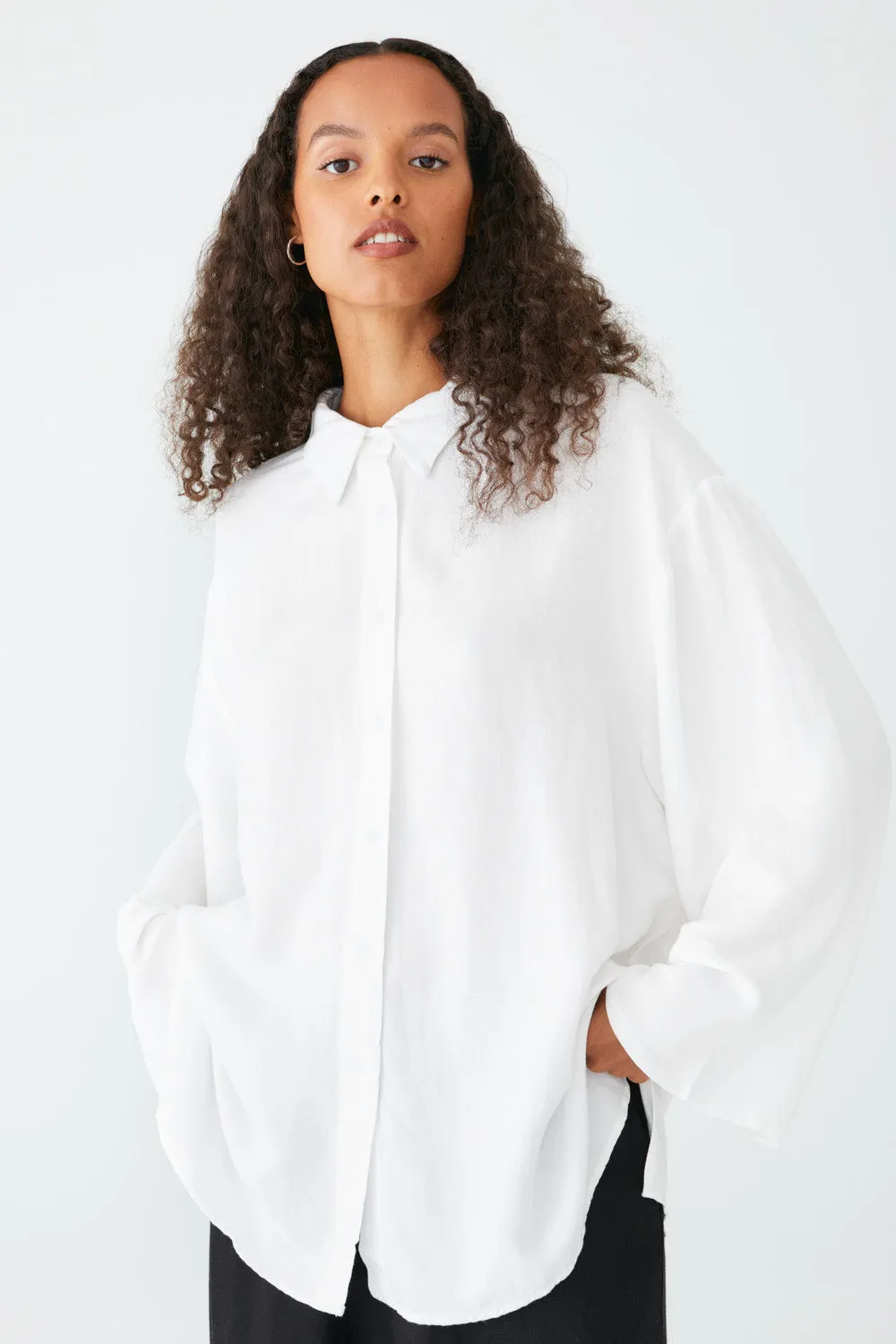 Oversized Shirt With Wide Sleeves