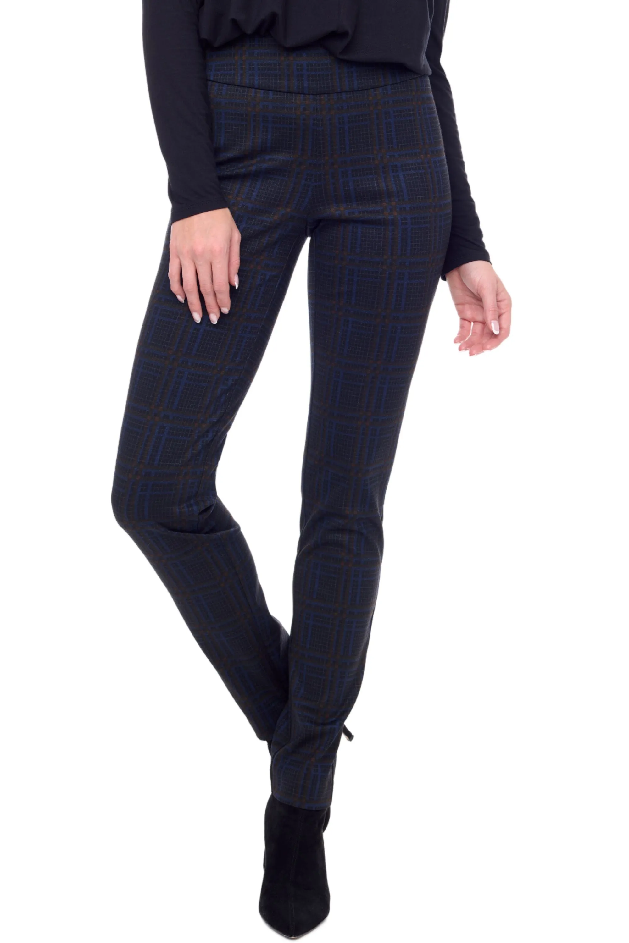 PLAID FULL LENGTH PONTE - 67924UP