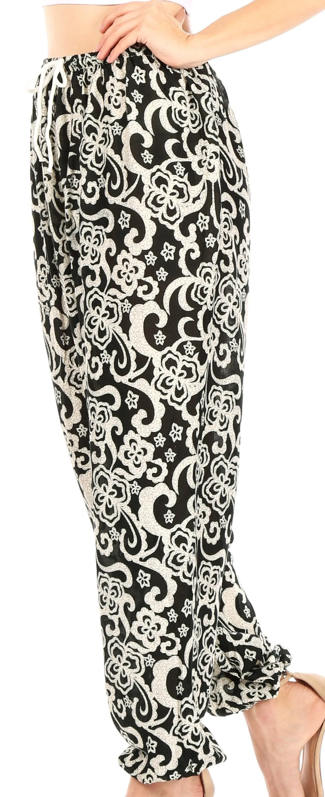 Sakkas Akilla Women's Loose Printed Yoga Elephant Pants Elastic Waist w/Pocket