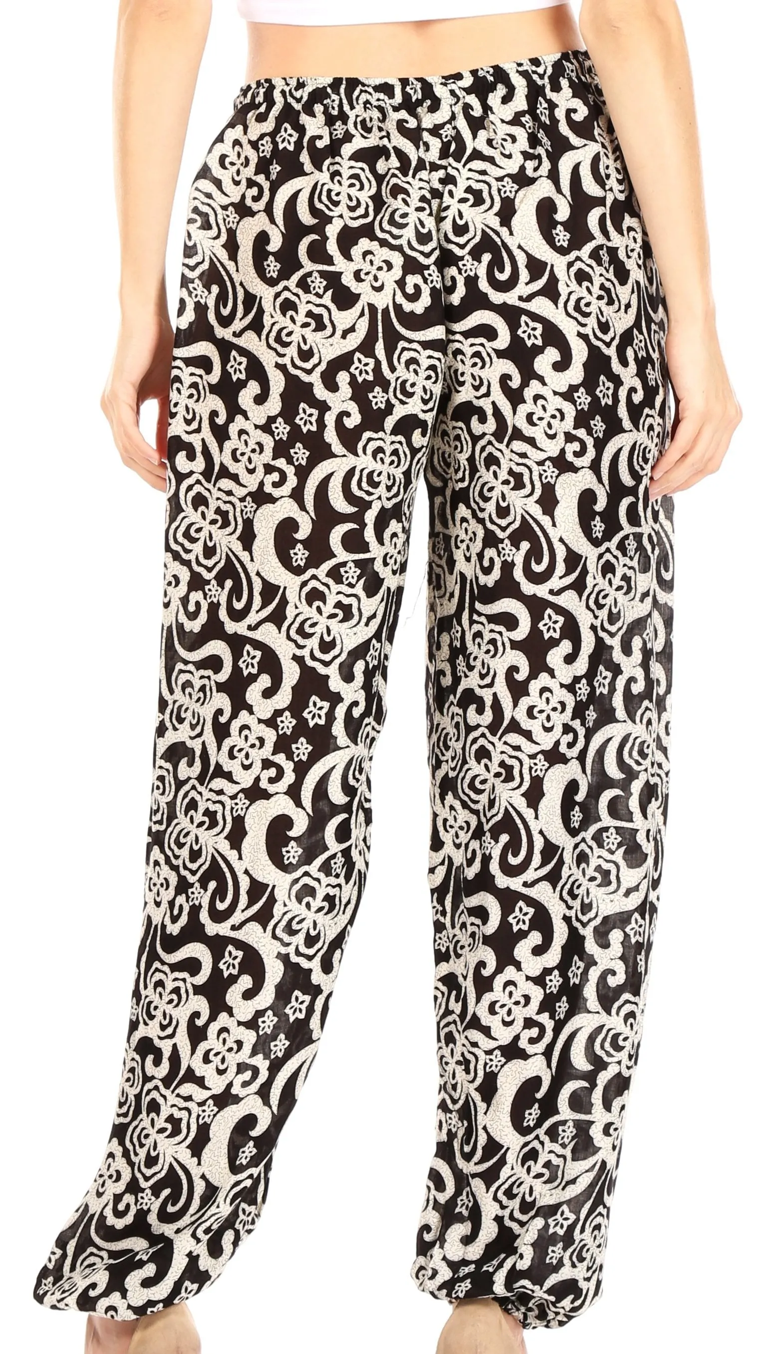 Sakkas Akilla Women's Loose Printed Yoga Elephant Pants Elastic Waist w/Pocket