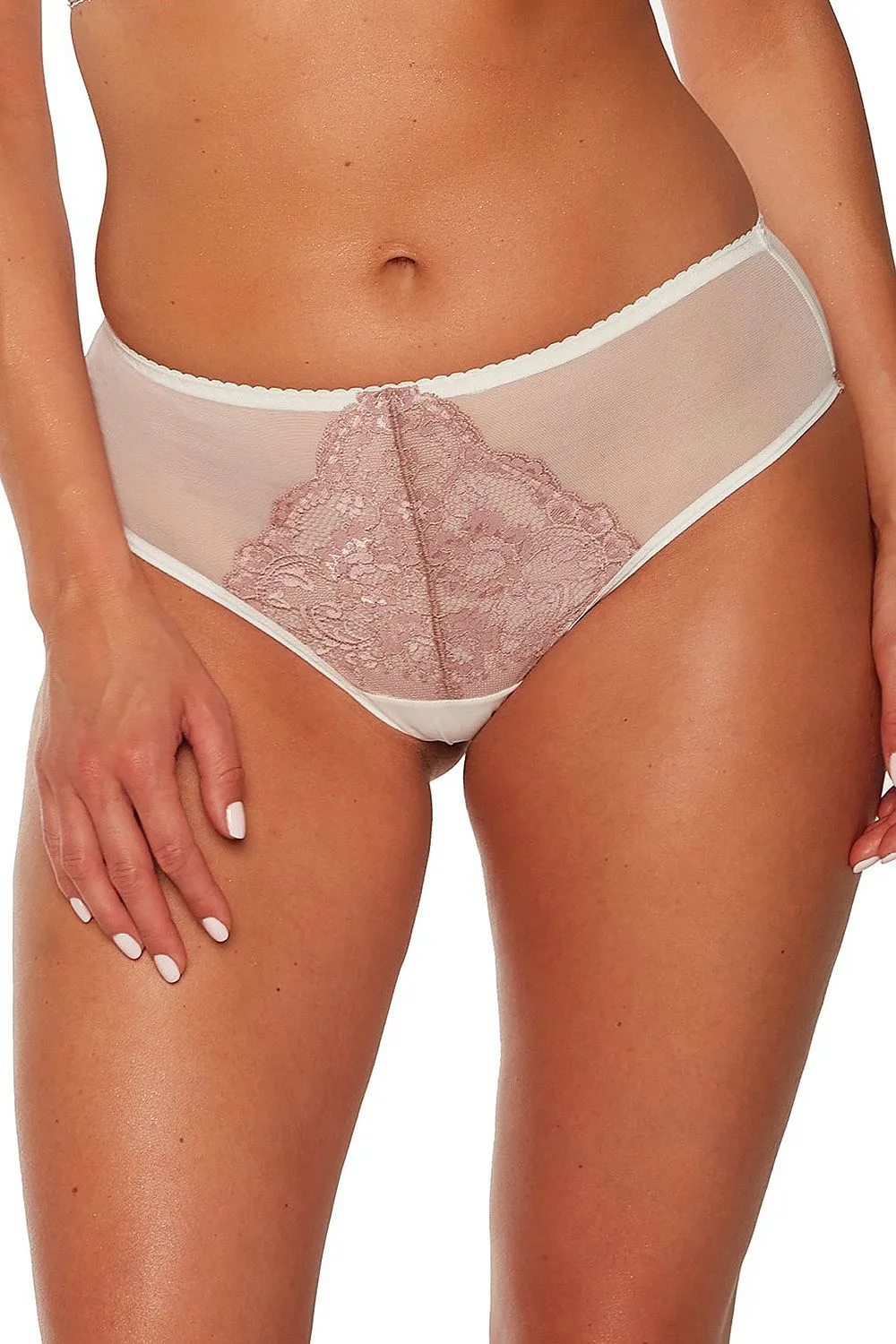 Chic Beige Brazilian Gala Panties for Women