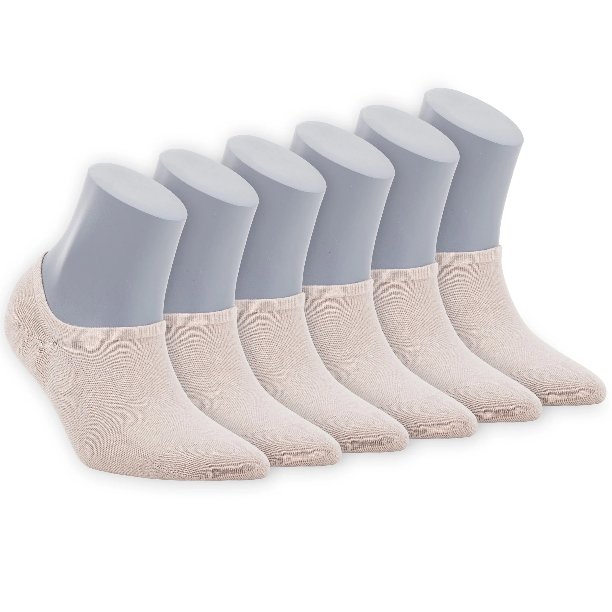 Women's Bamboo No Show Socks 6-Pack