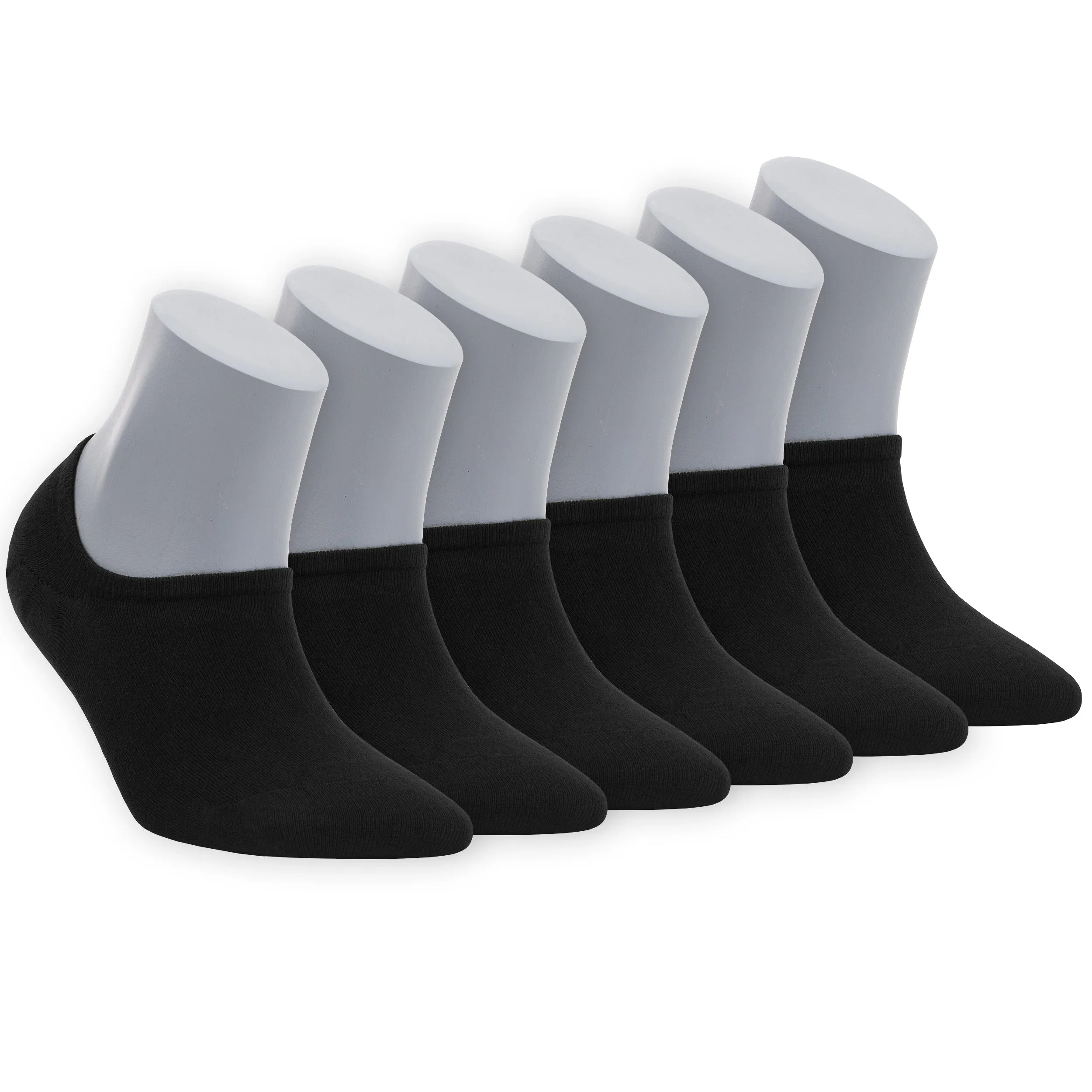 Women's Bamboo No Show Socks 6-Pack