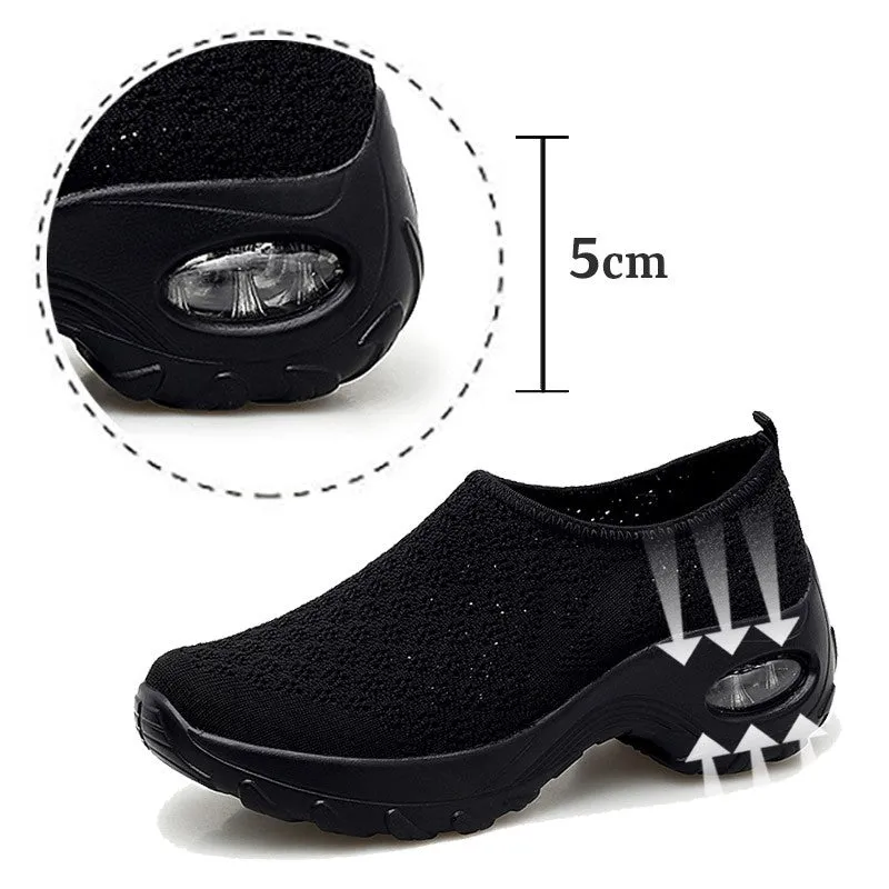 Women's comfortable lightweight breathable mesh shoes rubber