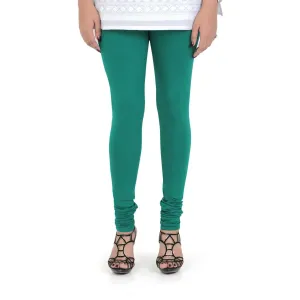 Women's Cotton Churidar leggings (Free Size) - Spectra Green