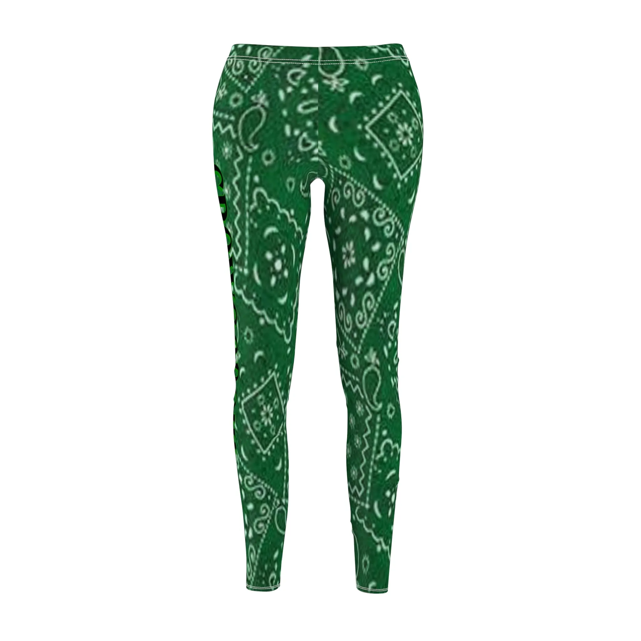 Women's Crowgodshi Green Colors Leggings