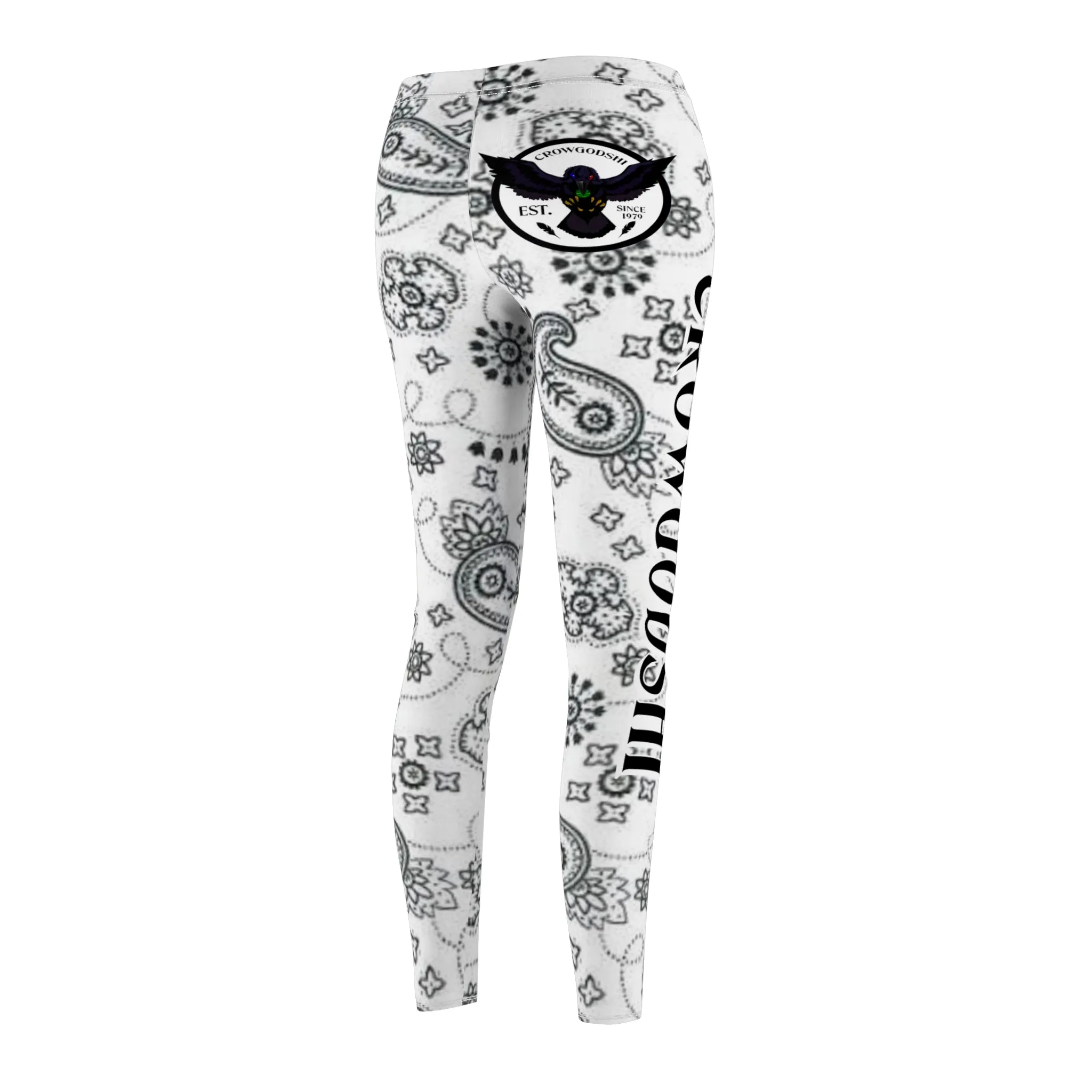 Women's Crowgodshi White Colors Leggings