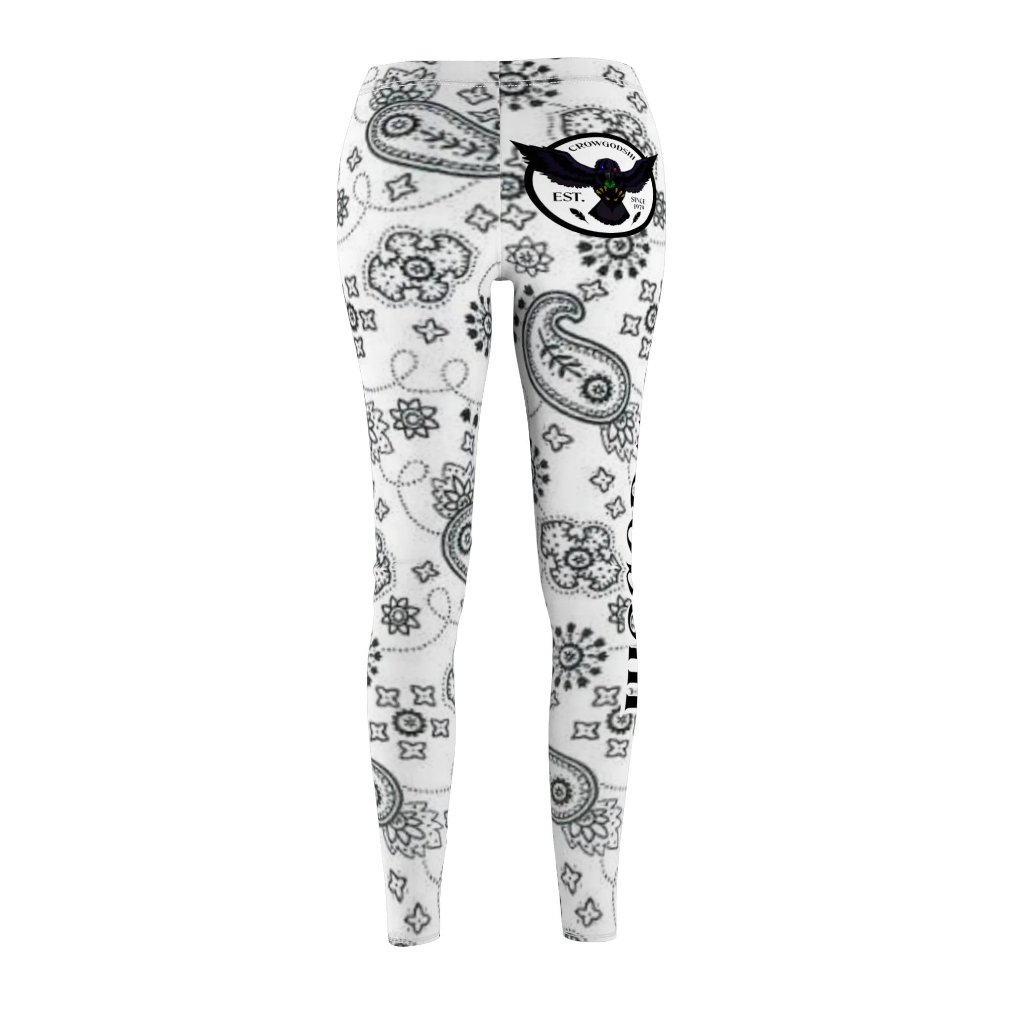 Women's Crowgodshi White Colors Leggings