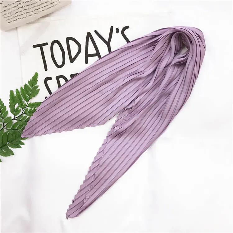 Women's Versatile Silk Scarves Satin Turbans Square Hair Scarves Fashion Scarves Women's 2 Pack